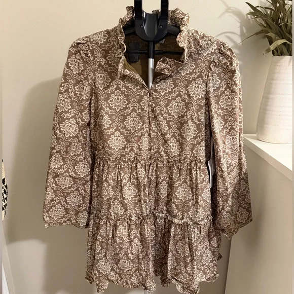 Hyacinth House Moss Printed Russell Mini Dress Dresses Hyacinth House Moss Printed Russell Mini Dress Dresses
